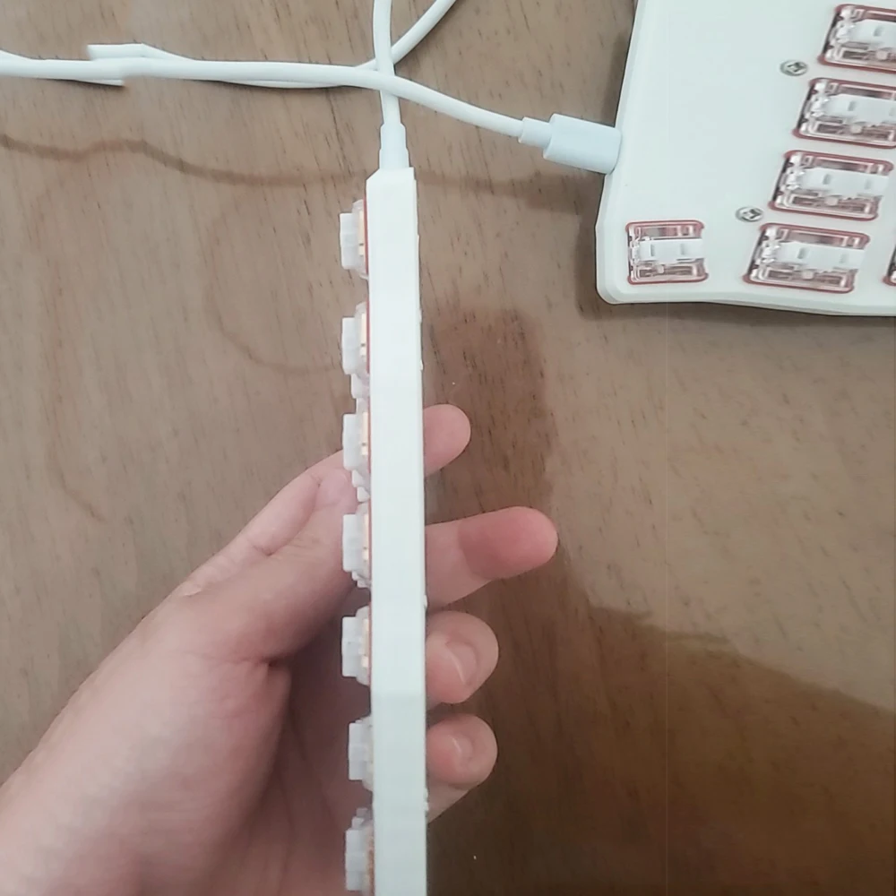 Teclado dividido programable Macro pad DIY Vial configurar firmware QMK 46 teclas intercambiables en caliente interruptor de perfil bajo teclado mecánico - imagen 2