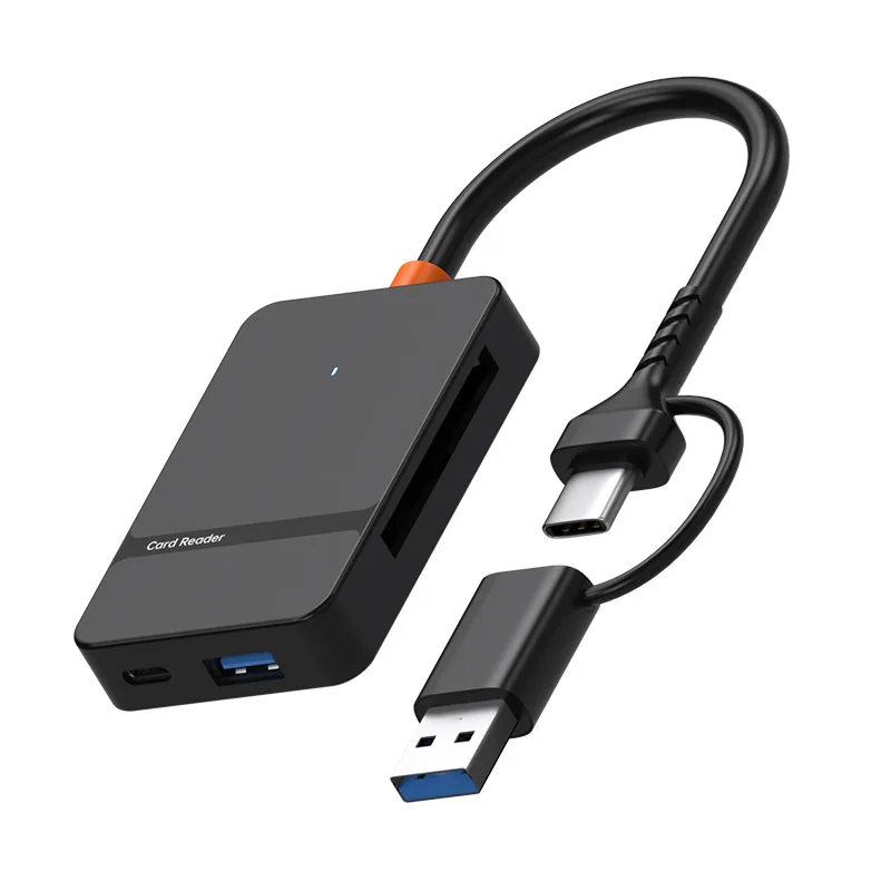 UTHAI TF12 accesorios para ordenador portátil USB 3,0/TYPE-C cuatro tarjetas misma lectura lector de tarjetas SD/TF/CF/MS lector de tarjetas multifuncional de alta velocidad - imagen 5