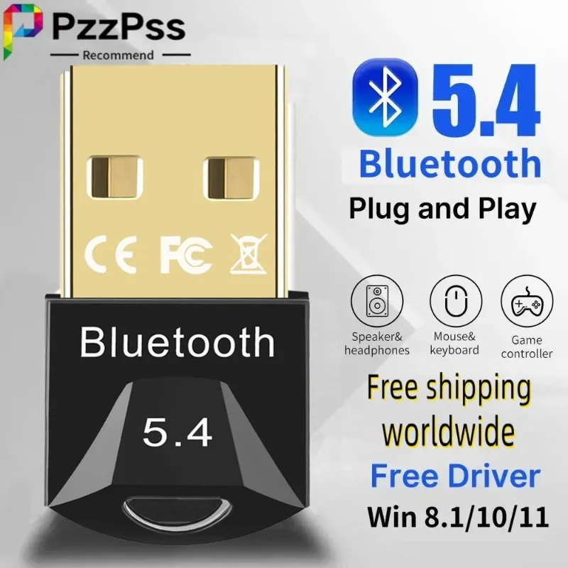 Adaptador Dongle USB Bluetooth 5,4 /5,3 / 5,1/5,0 para PC, portátil, ratón, tableta, teléfono, impresora, altavoz de juego, receptor de transmisión inalámbrico - imagen 2