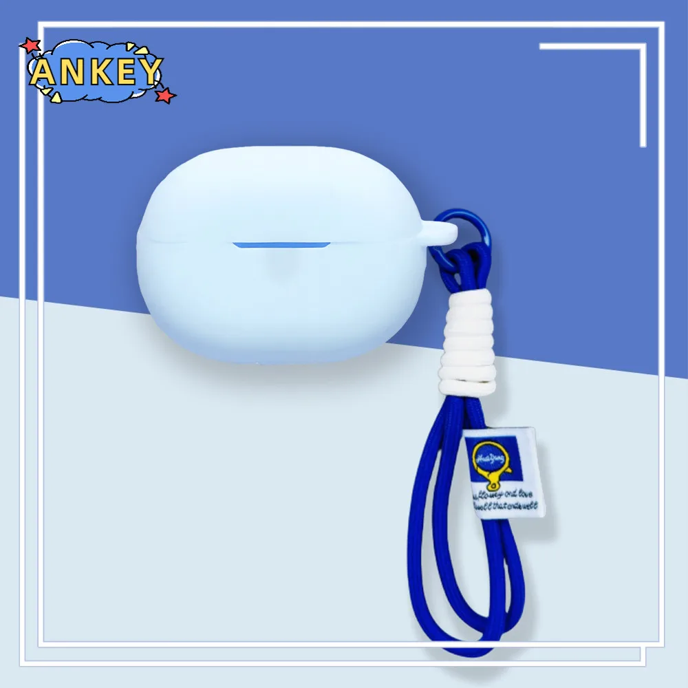 Funda para auriculares Huawei FreeBuds Pro 5, funda de silicona Premium a prueba de golpes, puerto de carga accesible con cordón de mosquetón