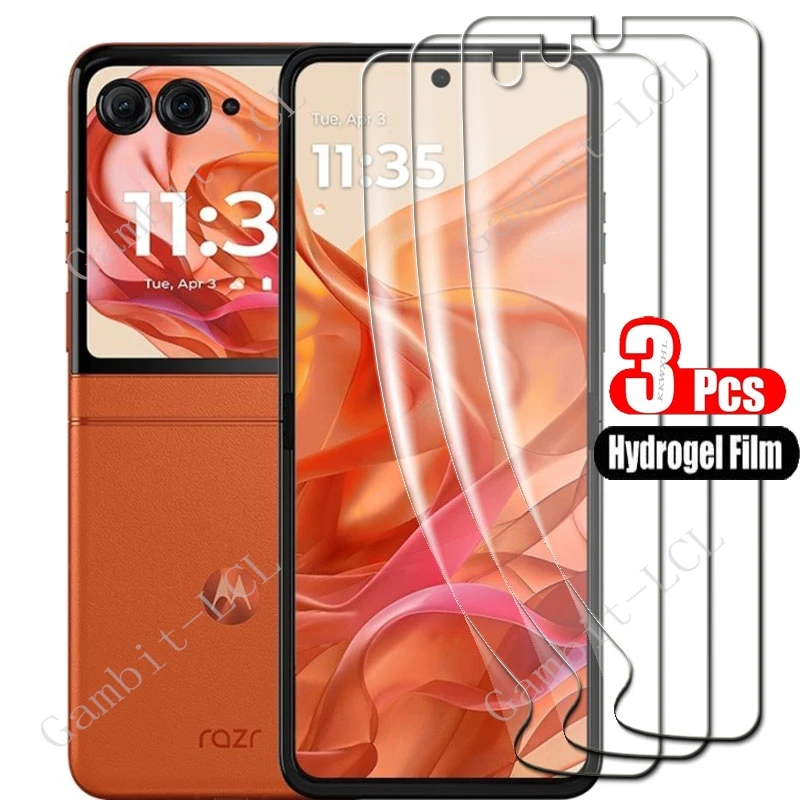 Para Motorola Razr 50 Ultra Razr50Ultra Razr + Plus 2024 hidráulica HD película de hidrogel suave cubierta protectora de pantalla completa - imagen 2