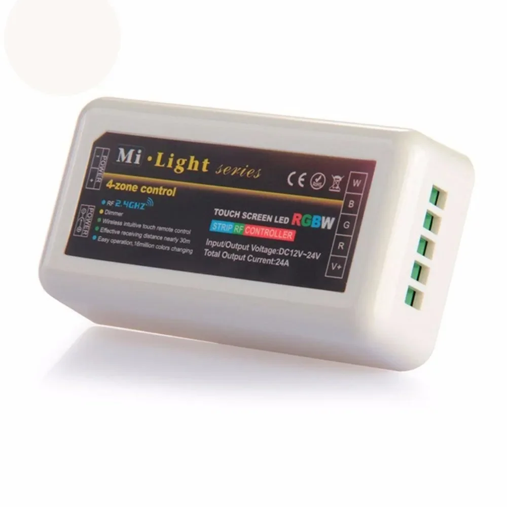DC 12-24V Milight 2,4G inalámbrico 4 zonas wifi RF atenuador mi.light control remoto para 5050 3528 3014 RGBW RGBWW tira de luz - imagen 3