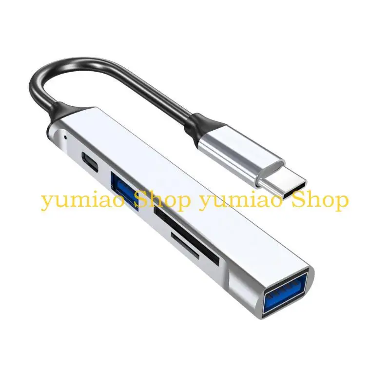 587b 5 puertos USB Tipo C Hub a 5port Tipo C USB3.0 2.0 CUBLO DEL ADAPTER TARJETA PARA - imagen 3