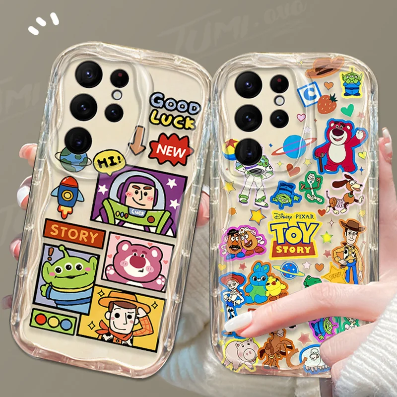 Funda de silicona de Disney Toy Story 3D Wave para Samsung Galaxy, A54, A34, A24, A14, A13, A53, A33, A73, A23, A52, A52S, A32, A22, A12, A51, A71