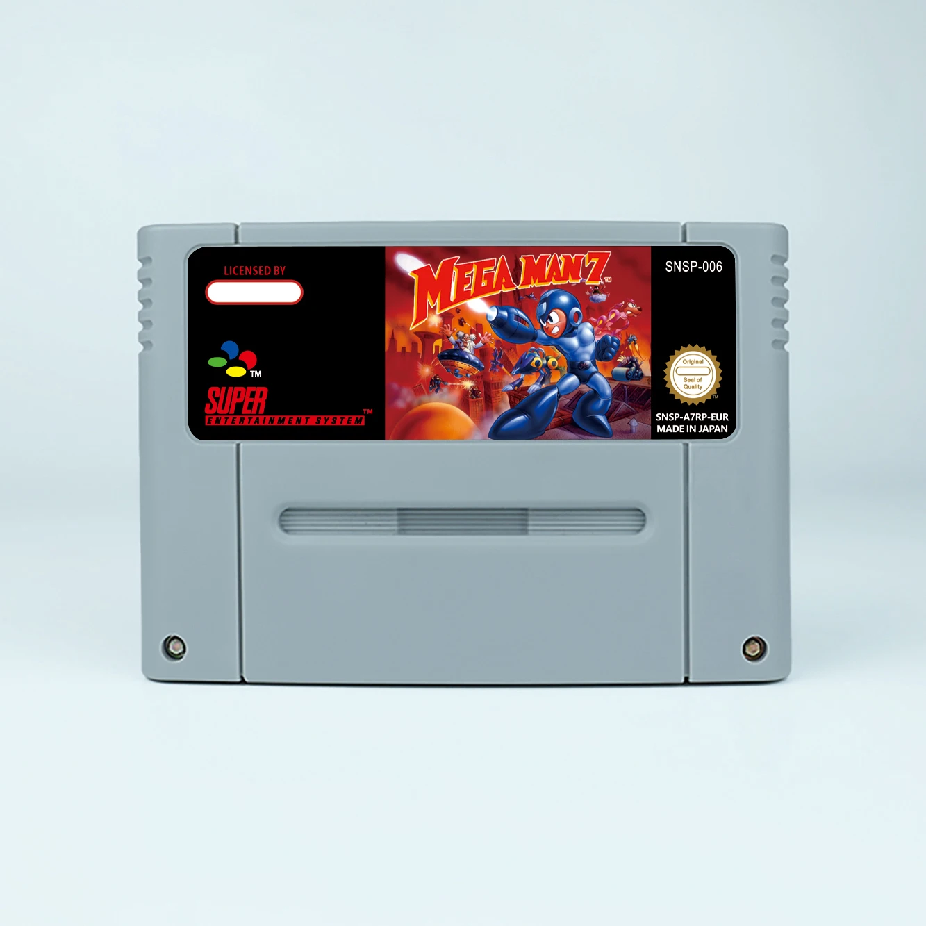 Mega Man 7 juego de acción para tarjeta de juego SNES de 16 bits para consola de videojuegos SNES versión EUR PAL para Nintendo
