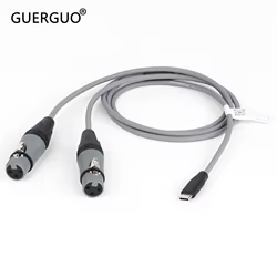 Cable USB-C a Doble XLR 3 Pines – Audio Profesional