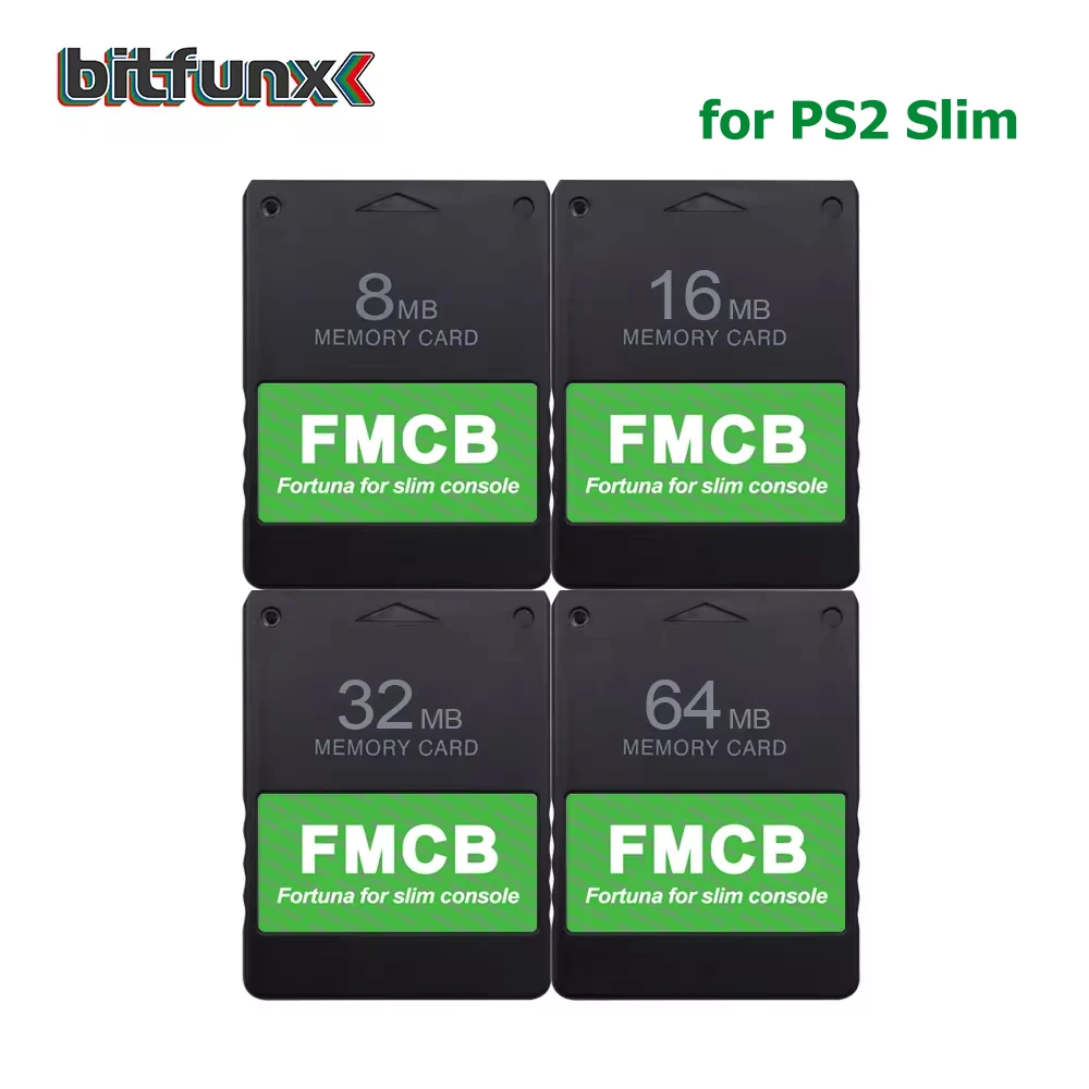 Tarjeta de memoria Bitfunx Fortuna FMCB gratis McBoot para consola de juegos Sony Playstation2 PS2 Slim - imagen 2