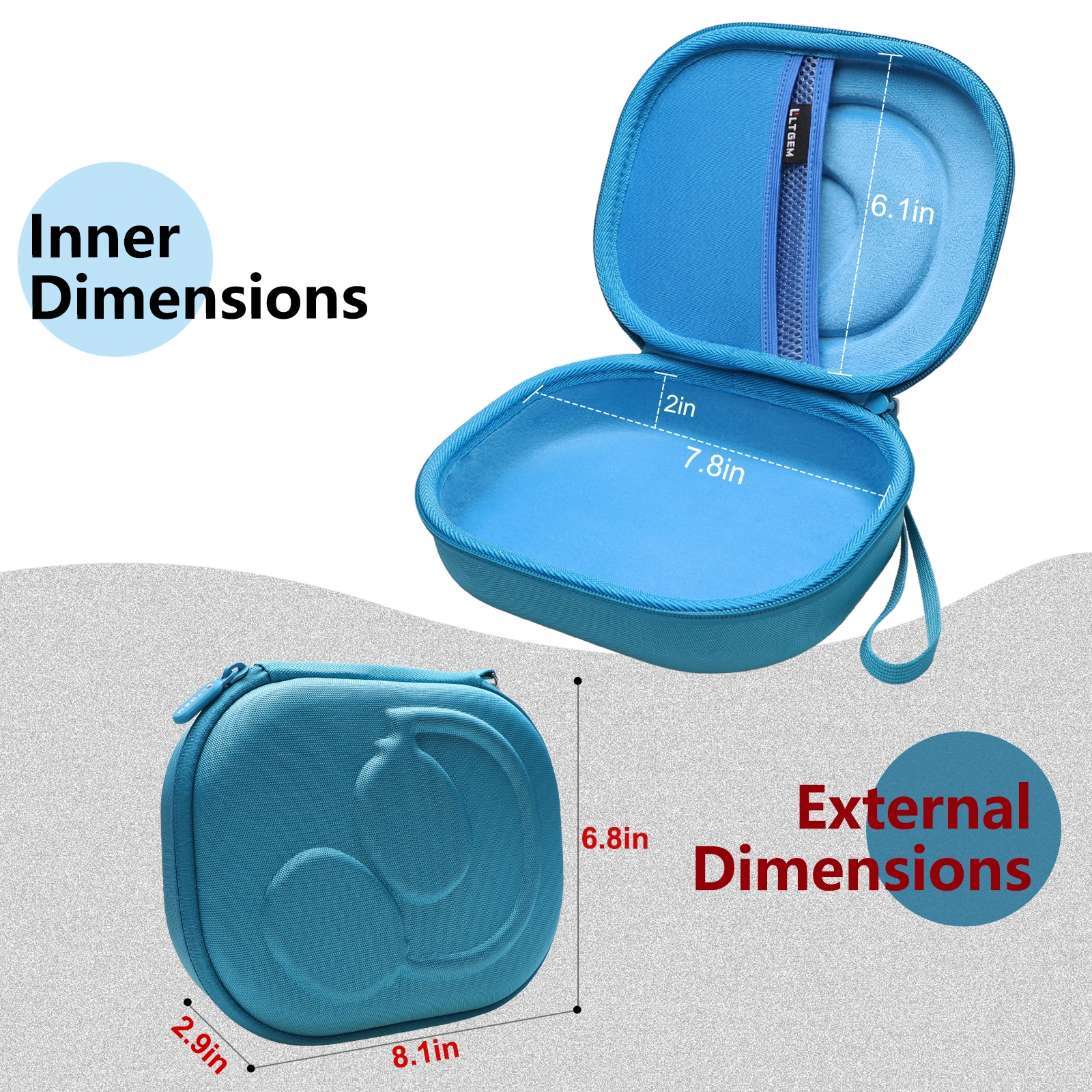 Funda para auriculares Bose QuietComfort 45, inalámbrica, Bluetooth, con cancelación de ruido, bolsa de transporte para almacenamiento - imagen 5