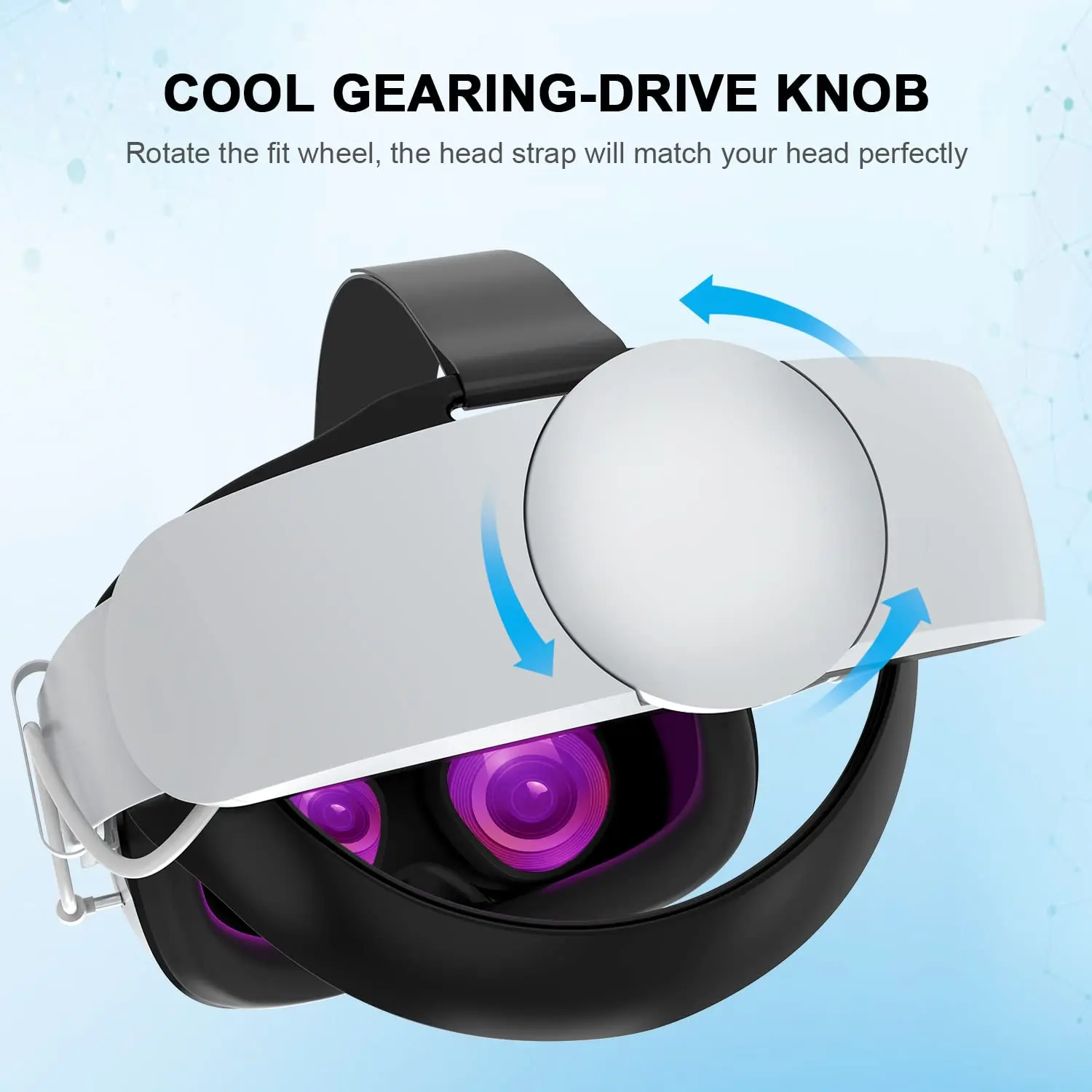 Correa de cabeza de batería para Oculus Quest 2, correa ajustable Elite, paquete de batería de 10000mAh para Meta Quest 2, accesorios de carga rápida - imagen 4