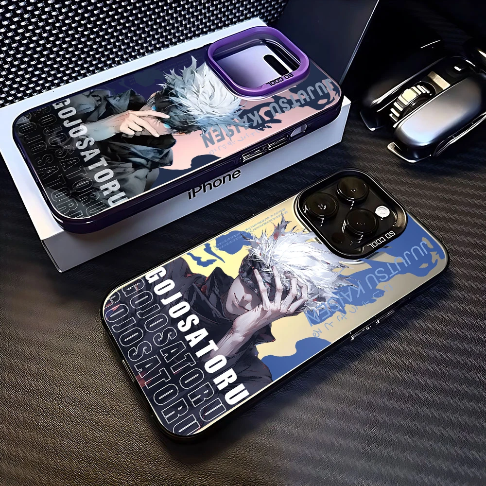 Jujutsu Kaisen Satoru Gojo funda de teléfono para OPPO Reno 6 6Pro 7 7Pro 7Z 8T 10Pro Plus 5G funda trasera mate a prueba de golpes - imagen 5