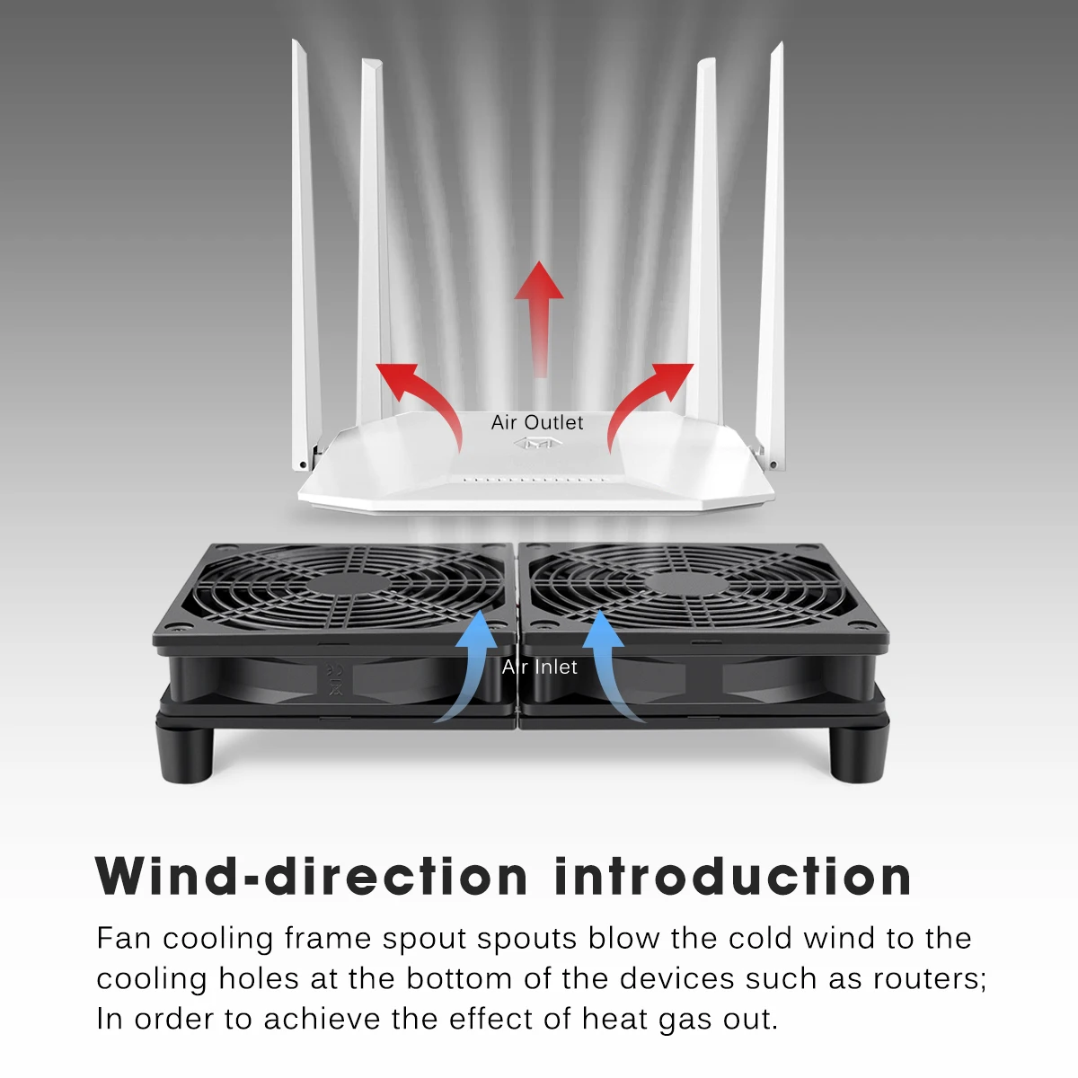 Gsie Time-Refroidisseur de boule USB pour boîtier TV, contrôleur et filet de protection, ventilateur de refroidissement de bureau, ventilateur de routeur bricolage, 80mm, 92mm, 120mm, 140mm, DC, 5V - imagen 2