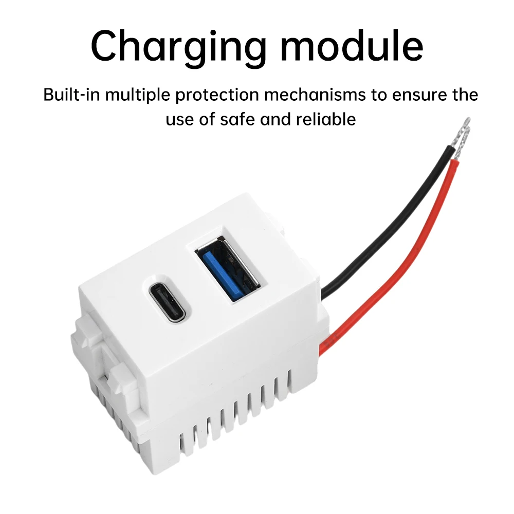Módulo de alimentación USB 5V2.1A tipo 128 enchufe de 220V puerto Dual USB + módulo de enchufe de carga tipo C módulos de fuente de alimentación conmutada - imagen 2