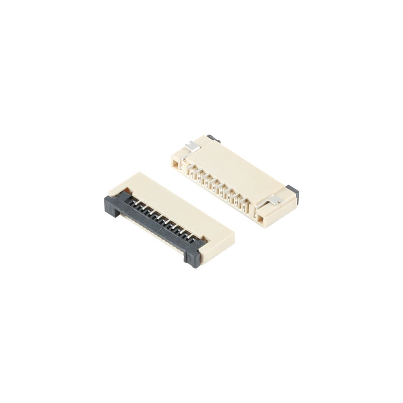 10 Uds FPC FFC conector de tapa abatible 1,0mm 0,5mm Cable plano conectores PCB SMT ZIF 4 6 8 10 12 14 15 16 18 20 22 24 26 28 30-60Pin - imagen 2