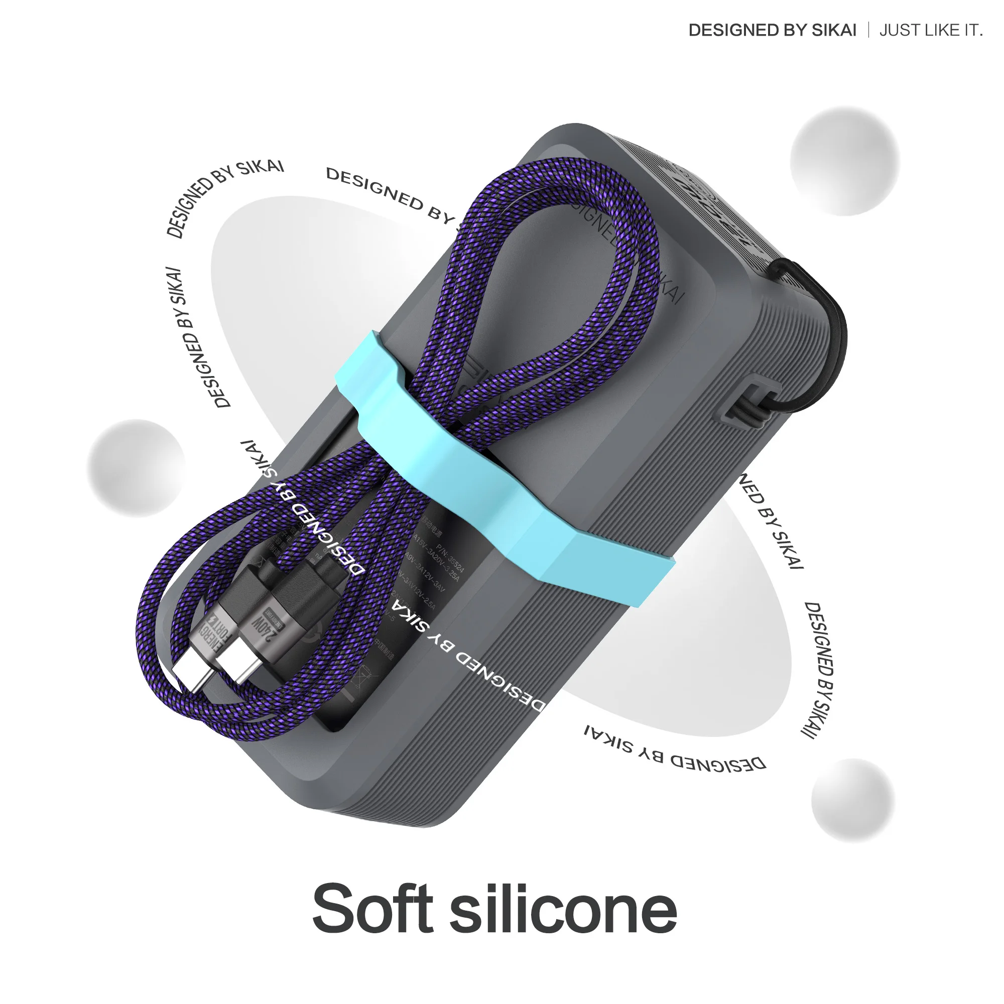 Funda de silicona SIKAI para UGREEN Nexode Power Bank 20000mAh 130W Estuche de viaje portátil para UGREEN Nexode Power Bank 12000mAh 100W - imagen 5