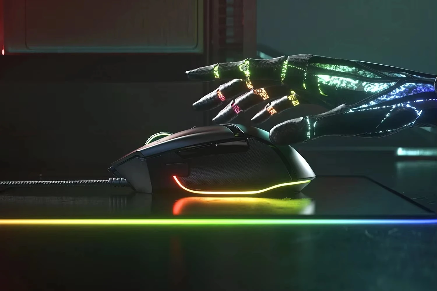 100% Original Razer Basilisk V3 ratón para juegos por cable Gamer 26000 DPI Sensor óptico e-sports con iluminación RGB para PC portátil nuevo - imagen 5