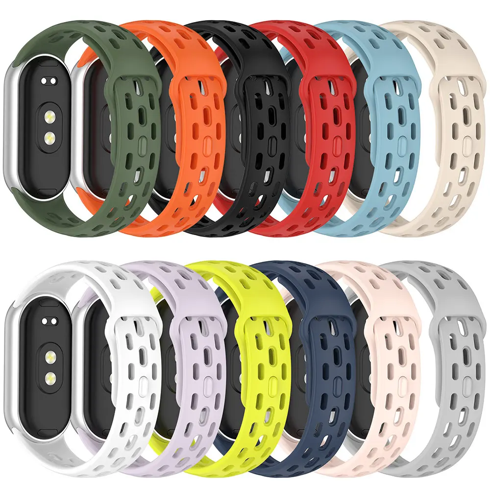 Correa de silicona para Xiaomi Smart Band 10, 9, 8, pulsera deportiva NFC, Correa para Xiaomi Mi Band 9, 8, 10, accesorios NFC - imagen 2