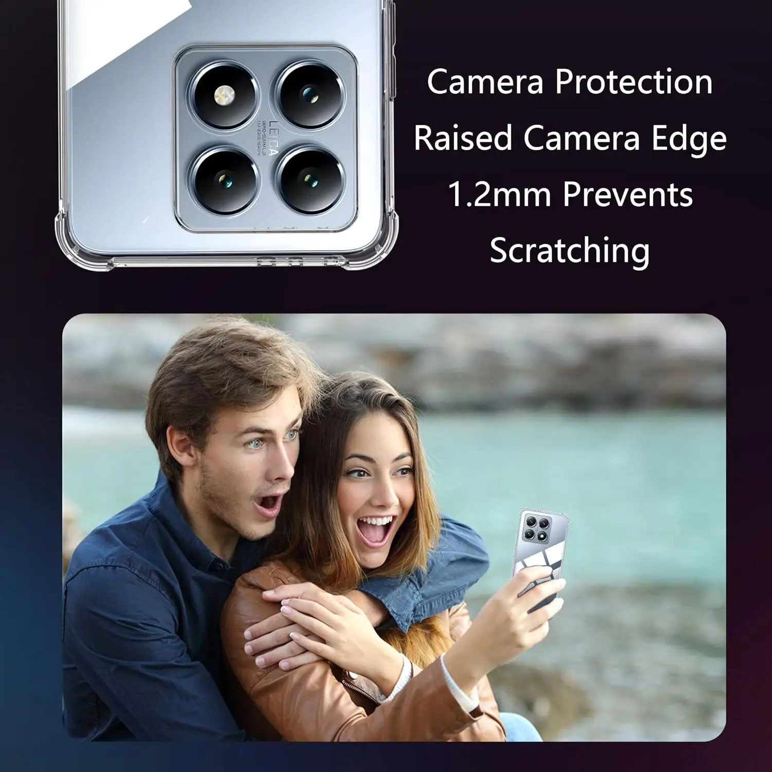 Funda de TPU a prueba de golpes de cuatro esquinas para Xiaomi 14T Pro funda protectora para Xiaomi 14 13 Lite 13T transparente Capa Fundas Coque - imagen 5