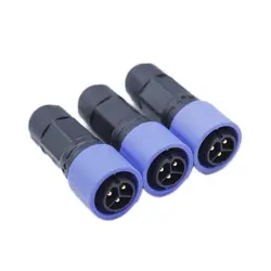 Conector de batería de bicicleta eléctrica M20 3 + 0 20A, enchufe de batería de carga de litio para vehículo eléctrico, conectores de almacenamiento de energía impermeables