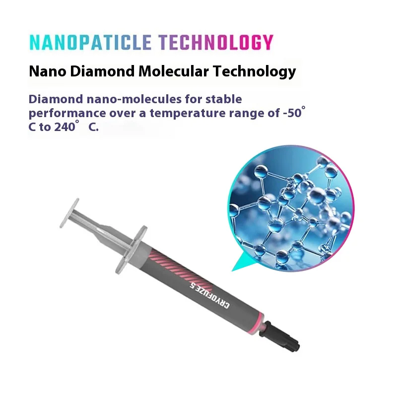 CoolerMaster-pasta de grasa de silicona térmica, compuesto conductor térmico con raspador, 12,4 W, 3g, rojo, GPU, CPU, Chipset - imagen 5