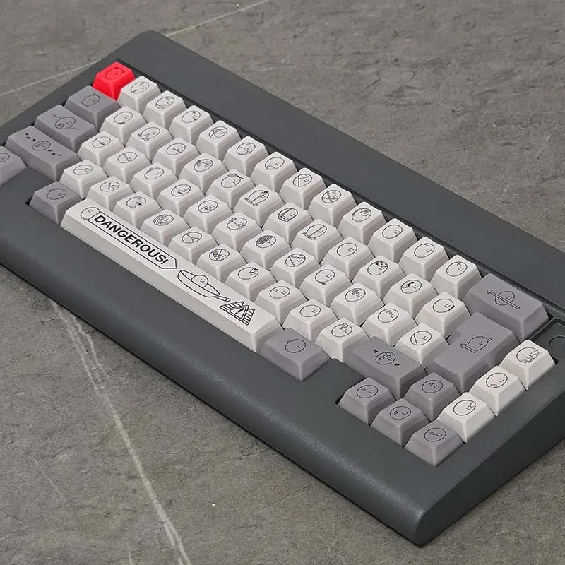 Moscas no tierra en huevos sin grietas, juego de teclas temáticas, sublimación de perfil de cereza PBT, accesorios originales personalizados hechos a mano - imagen 2