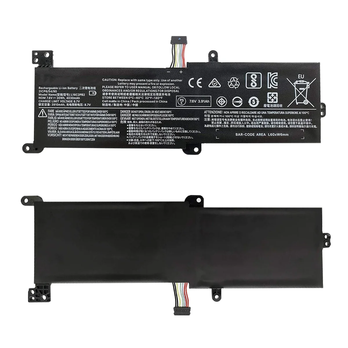 Batería del ordenador portátil de L16M2PB1 L16L2PB2 para Lenovo Ideapad 320-15IKB -15IAP -15AST -15ABR -14ABR 520-15IKBR 330-15IC L16S2PB2 - imagen 3
