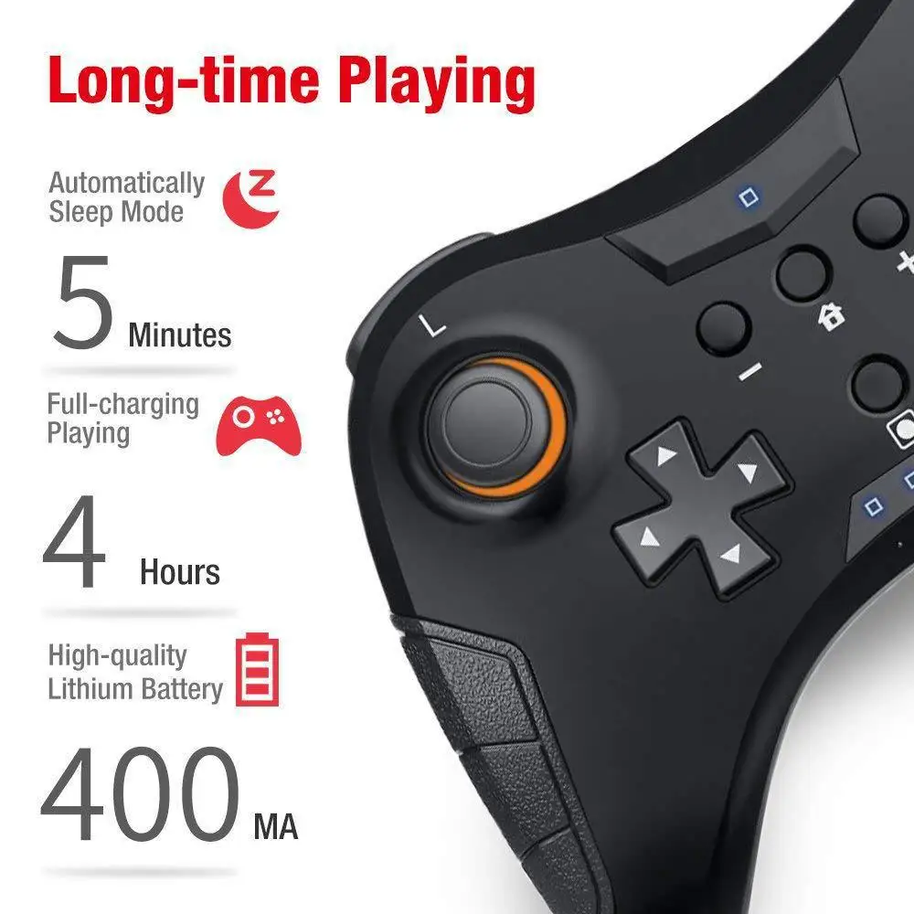 Mando inalámbrico con Bluetooth para Nintendo Switch Pro, Gamepad para consola, Joystick, PC, teléfono, TV Box - imagen 4