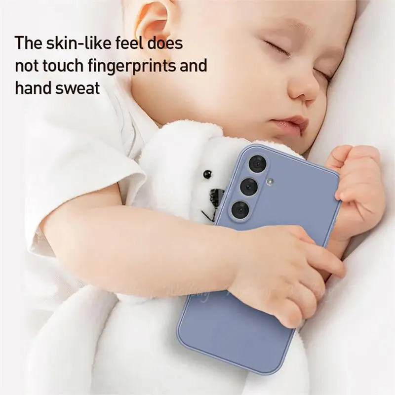 Para Samsung Galaxy S25 FE Funda de silicona líquida de goma lisa Funda protectora Galaxy S24 FE Funda Samsung S25 S24 S23 FE - imagen 3