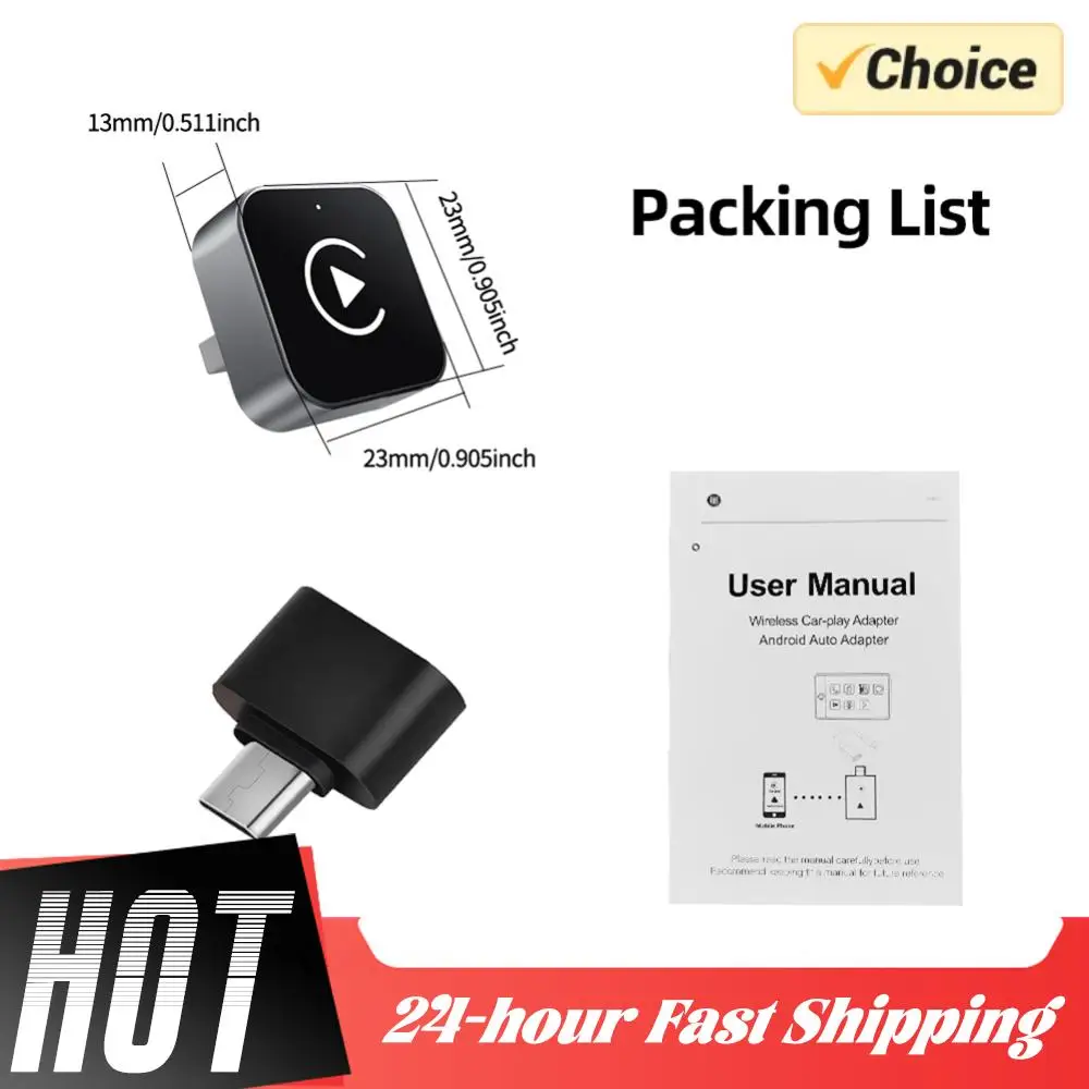 Adaptador inalámbrico 2 en 1 CarPlay Android Auto Carplay AI Box Plug & Play Smart TV Box sistema inteligente de coche para coches con cable de fábrica - imagen 5