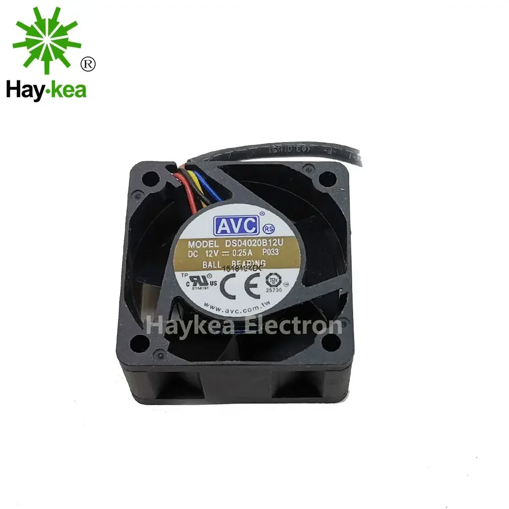 Ventilador de refrigeración dedicado para Jetson Nano, ajuste de velocidad PWM, aire fuerte, AVC DS04020B12U 4020 40MM 4CM 40x40x20 DC 12V 0.25A - imagen 2