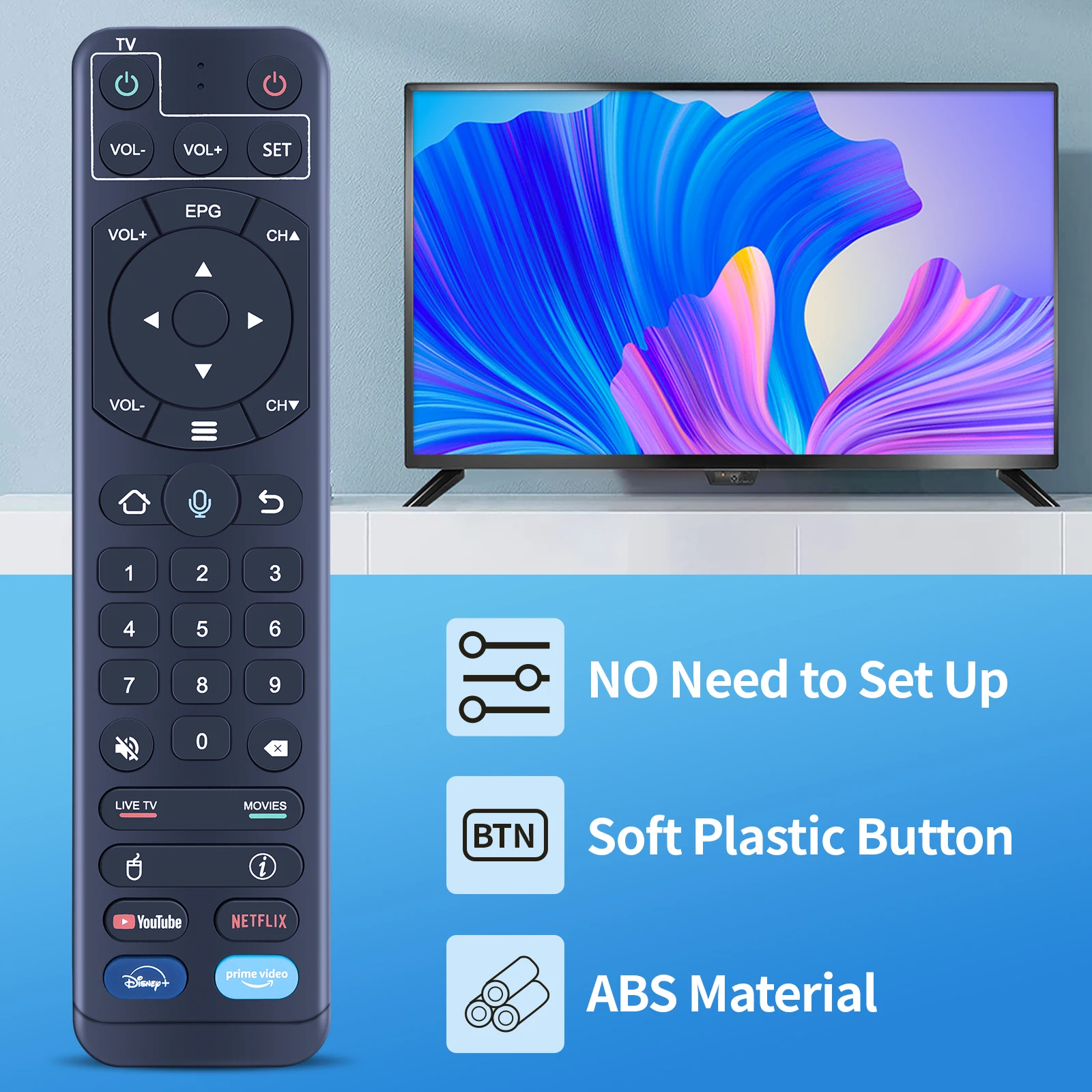 Para vSeeBox V2 Pro Bluetooth y Control de voz Control remoto de repuesto - imagen 3