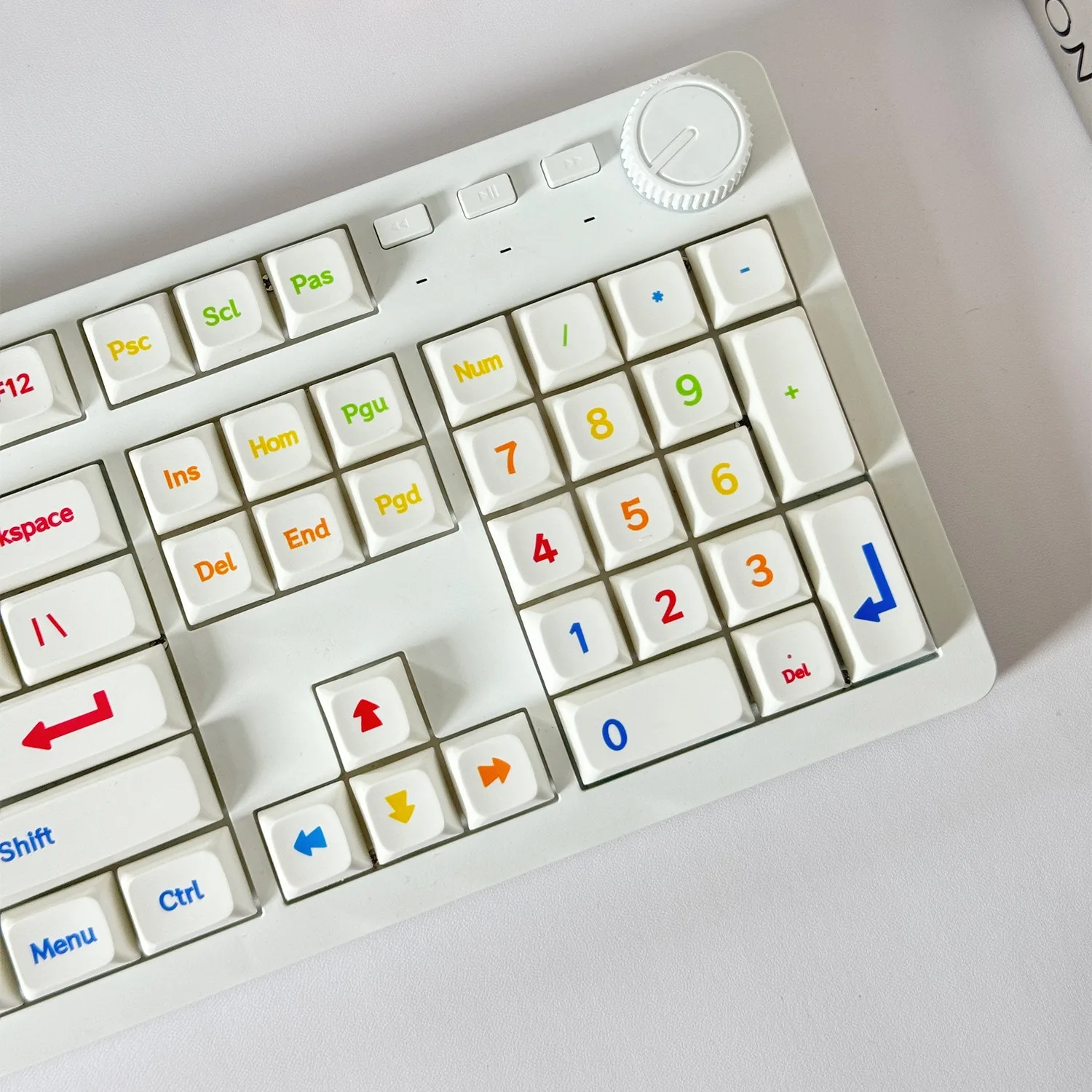Teclas con tema de arcoíris de 113 teclas, sublimación de tinte, teclas de perfil PBT XDA para teclado mecánico Cherry Mx Switch, teclas personalizadas - imagen 5