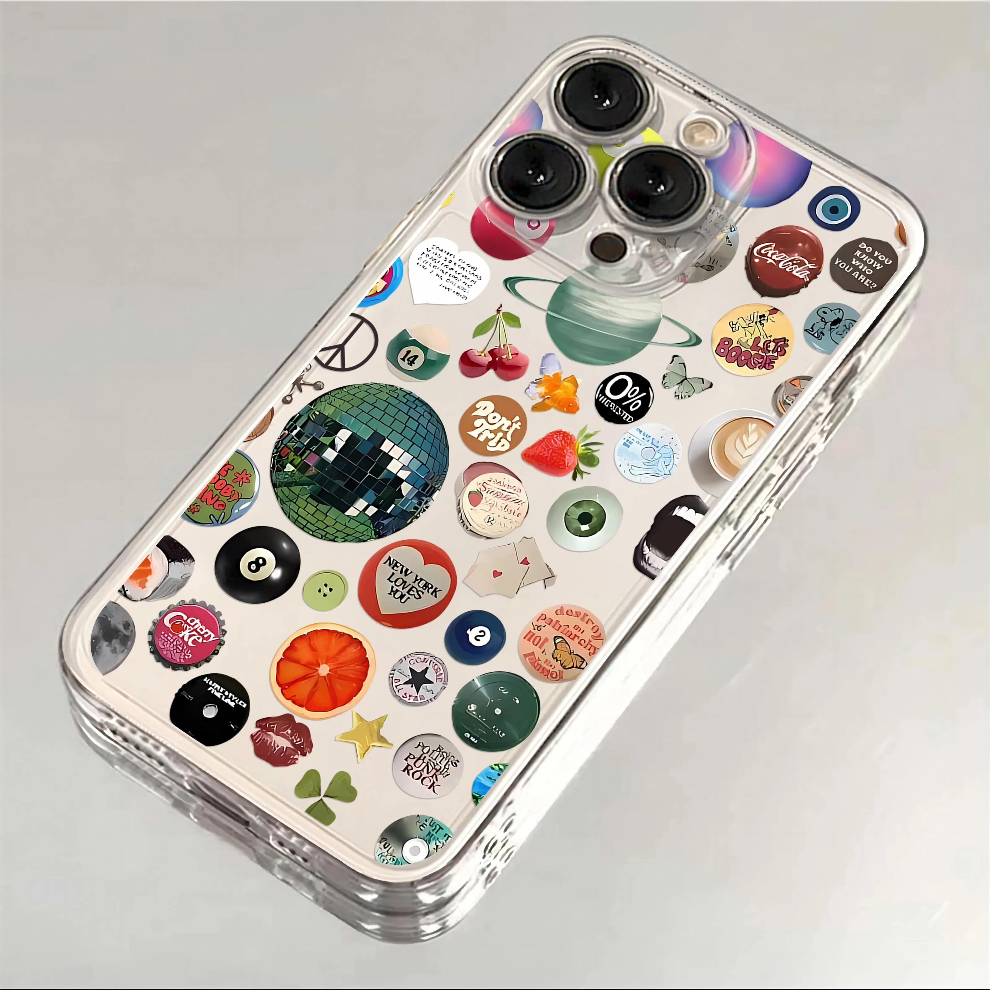 Funda de teléfono estética con círculo redondo Vintage de los años 70 para iPhone 16 15 14 13 12 11 Mini Pro Max X XR XSMax 7 8 Plus SE20 - imagen 3