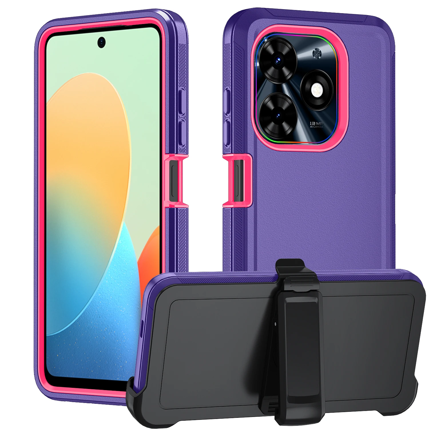 Armor Defender cubierta a prueba de polvo para Tecno Spark Go 2023 8C protección a prueba de golpes funda de teléfono para Tecno Spark Go 2024 Shell - imagen 2