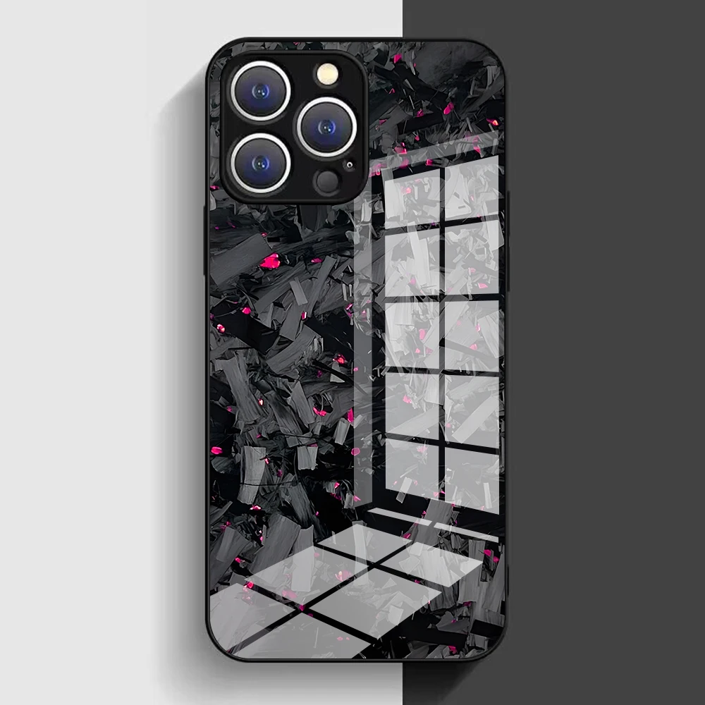 Funda de teléfono de fibra de carbono forjada Real para Samsung A16 A55 A35 A14 A34 A54 A24 A25 A15 A04 A34 A54 A24 A25 A15 4G 5G cubierta de vidrio - imagen 4