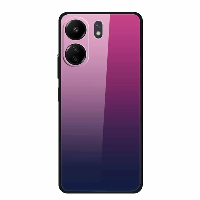 Funda de lujo para Xiaomi Redmi 13C 4G, cubierta de vidrio templado para Redmi 13C 4G, fundas de teléfono 23100RN82L, fundas protectoras de lobo de moda - imagen 3