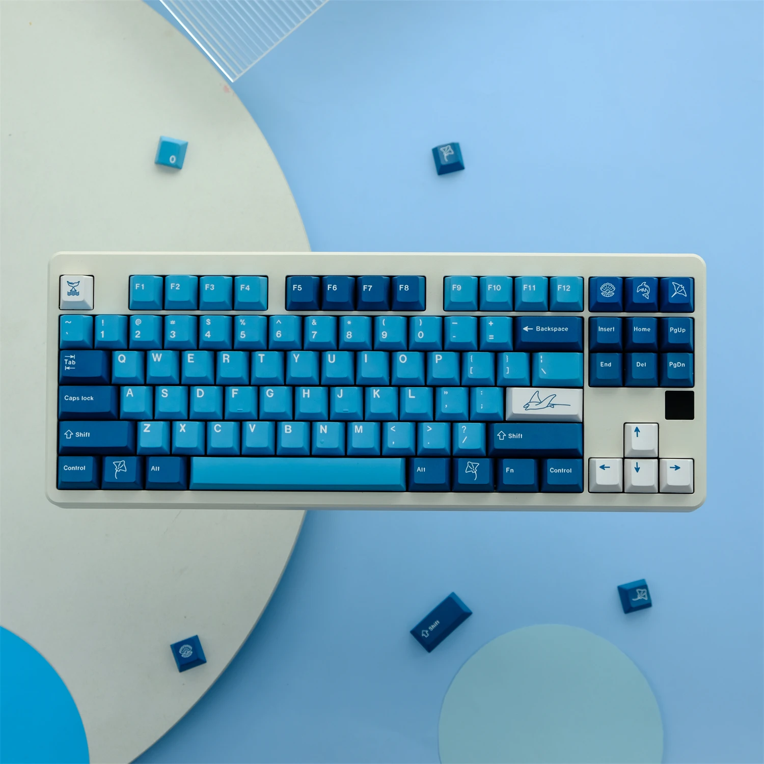 GMK Manta Keycaps Perfil Cherry PBT Dye-Sub – Teclas Mecánico - imagen 4