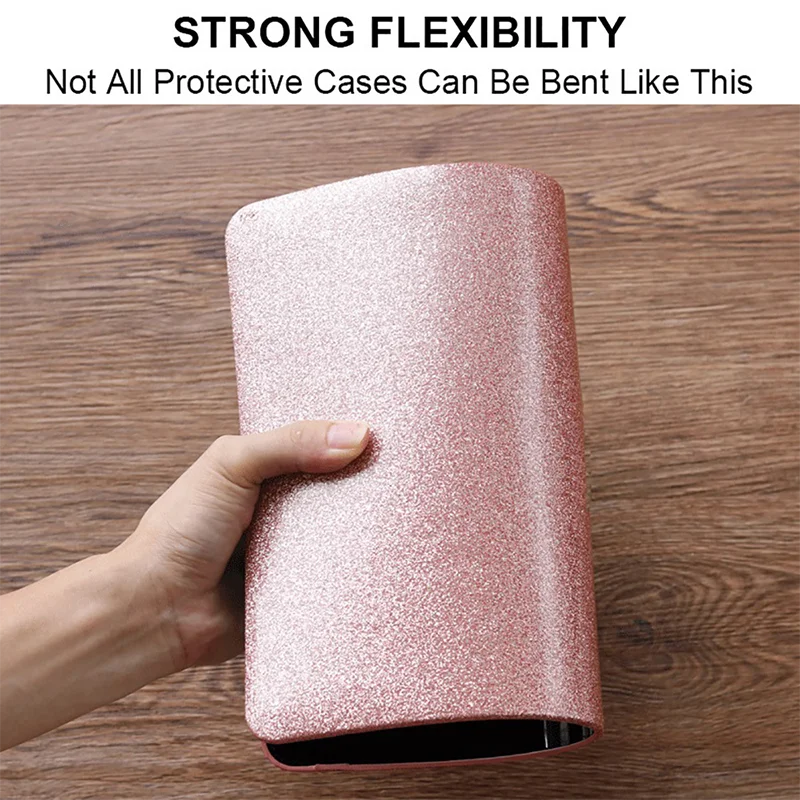 Funda de ordenador portátil con purpurina para Macbook Retina Air Pro, 13, 14, 12, 15, 16 pulgadas, cubierta de barra táctil para Mac book Pro, 13 M1, A2338, A2337 - imagen 4