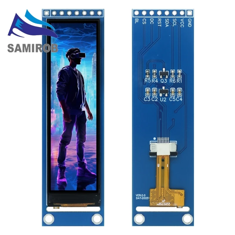 SAMIROB 1/5/10 Uds nuevo pantalla pequeña TFT LCD ST7789 de 2,25 pulgadas módulo 76*284 LCD pantalla a color SPI de vista completa - imagen 2