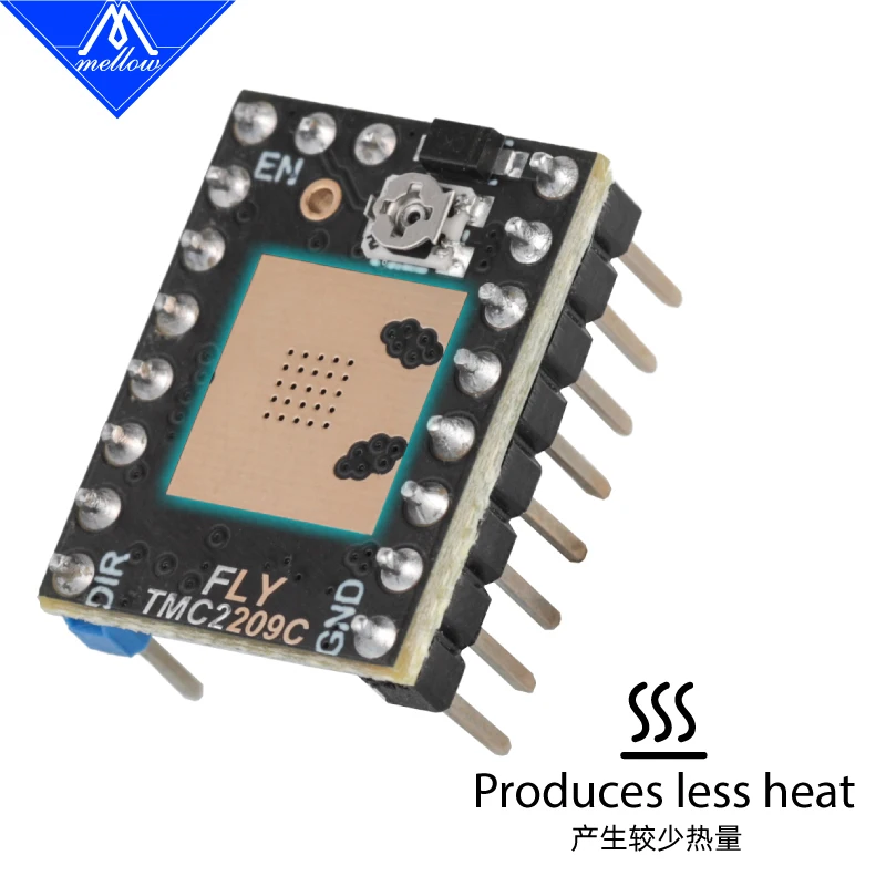 Mellow Fly TMC2209 controlador de Motor silencioso paso a paso 256 subdivisión StepStick UART 2.8A para Fly-C8 D5 placa Voron piezas de impresora 3D - imagen 4