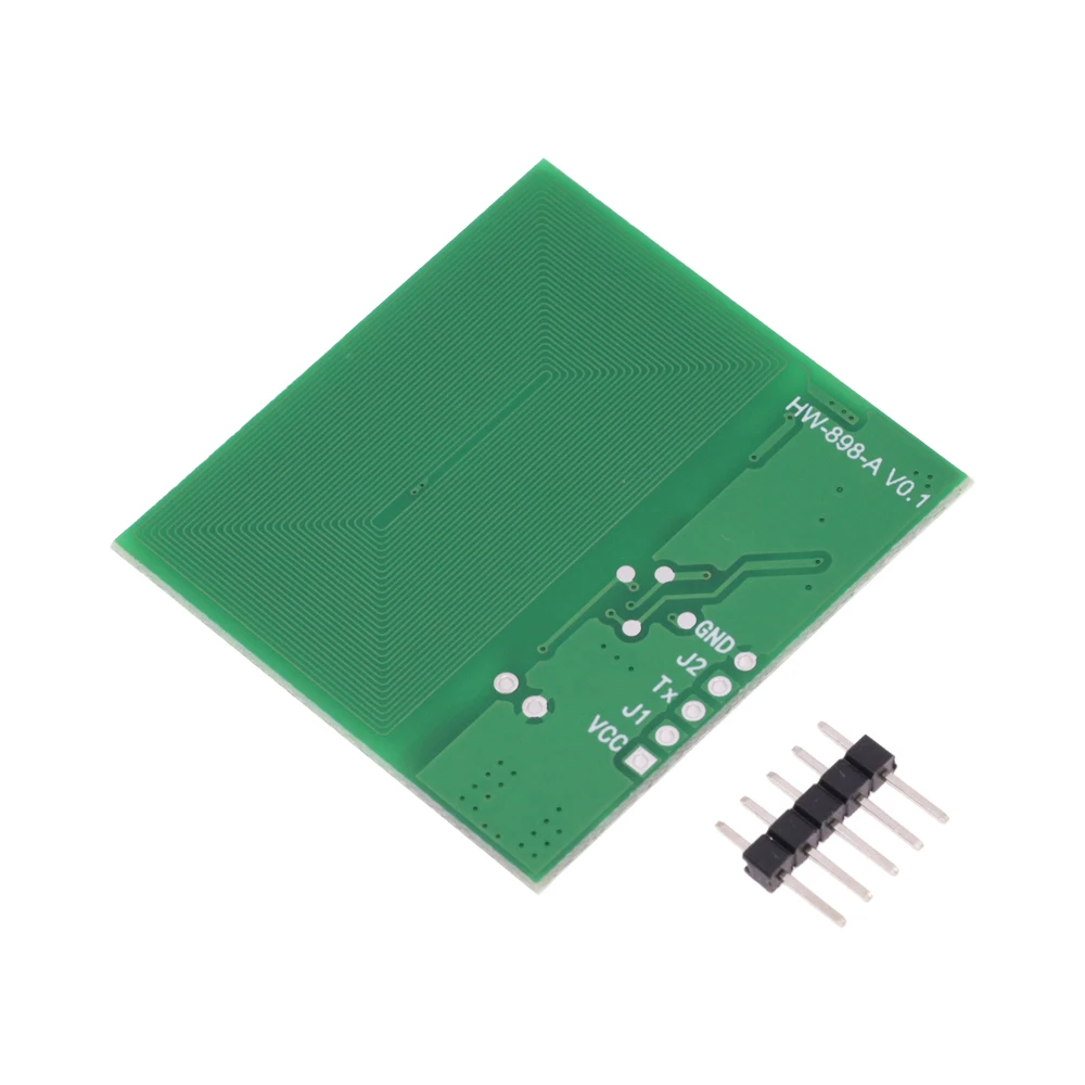 Módulo lector de tarjetas RFID de 3,3-5V, lector de tarjetas de 125khz, antena integrada, módulo RF, salida serie UART, Super RDM6300 - imagen 3
