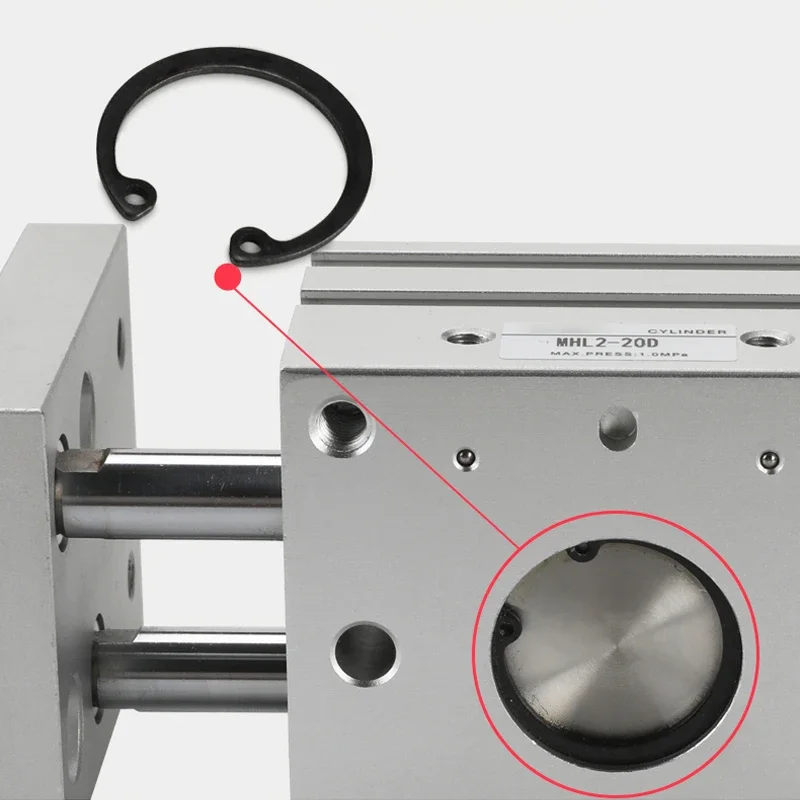 Pinza neumática MHL2 de doble efecto SMC, cilindro de aire de repuesto MHL2 10D/16D/20D/25D/10D1/16D1/20D1/25D1, pinza de aire - imagen 5