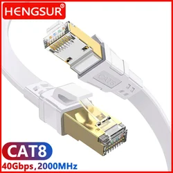 Cable Ethernet HENGSUR CAT8 40 Gbps RJ45 – 2000 MHz para Router