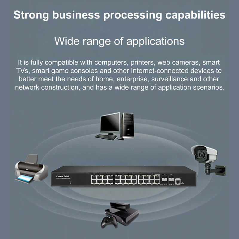 L2+Conmutador administrado con 2 puertos de ranura SFP de 1000 M y 2 puertos combinados TP/SFP de 1000 M y puertos RJ45 de 22*100/1000 M - imagen 5