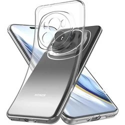 Honor Magic 7/6/5: Funda Transparente de Silicona Antigolpes