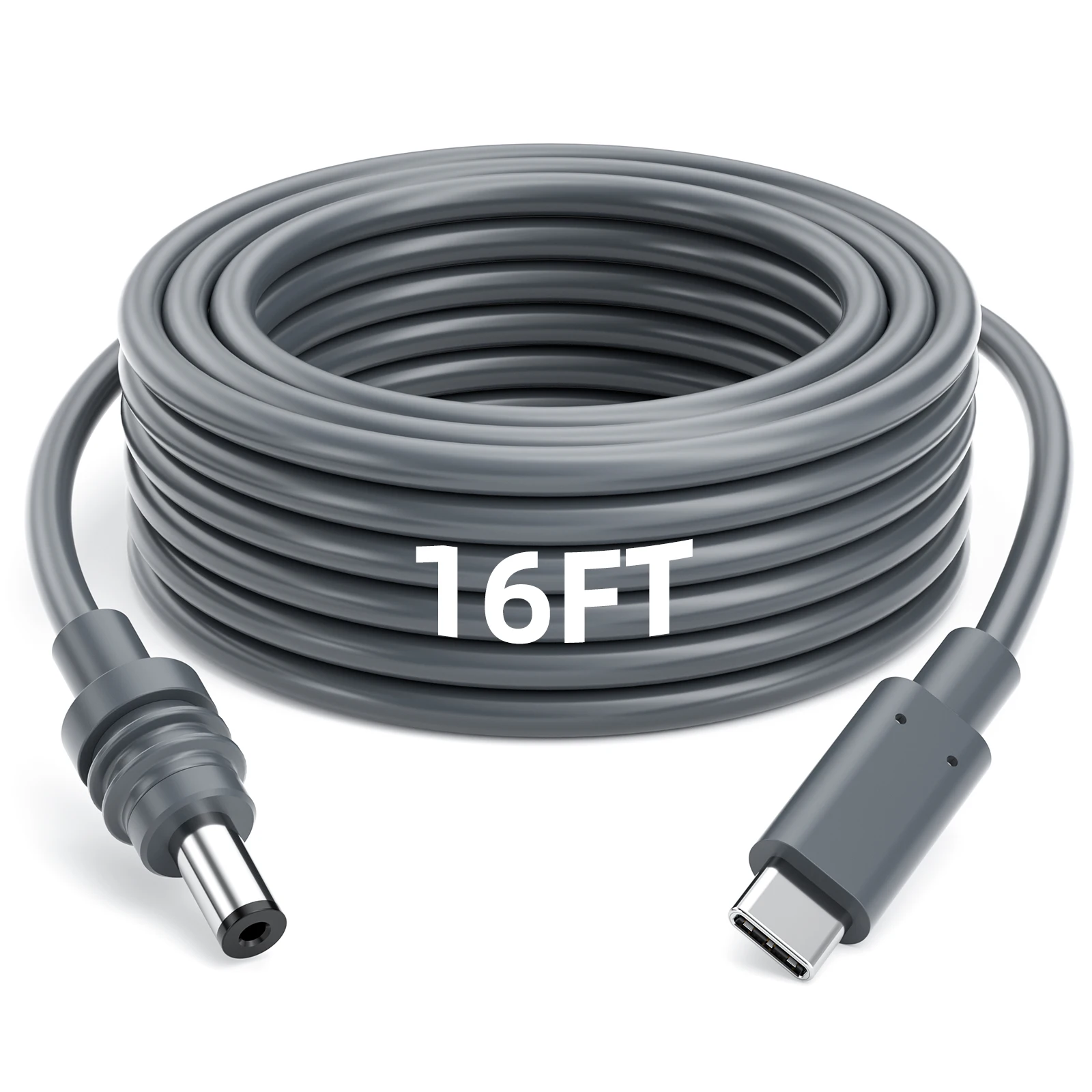 Para StarLink 2M 5M USB C a Cable de alimentación CC para Starlink Mini USB tipo C entrada a Cable de alimentación impermeable compatible con Starlink Gen3 Mini