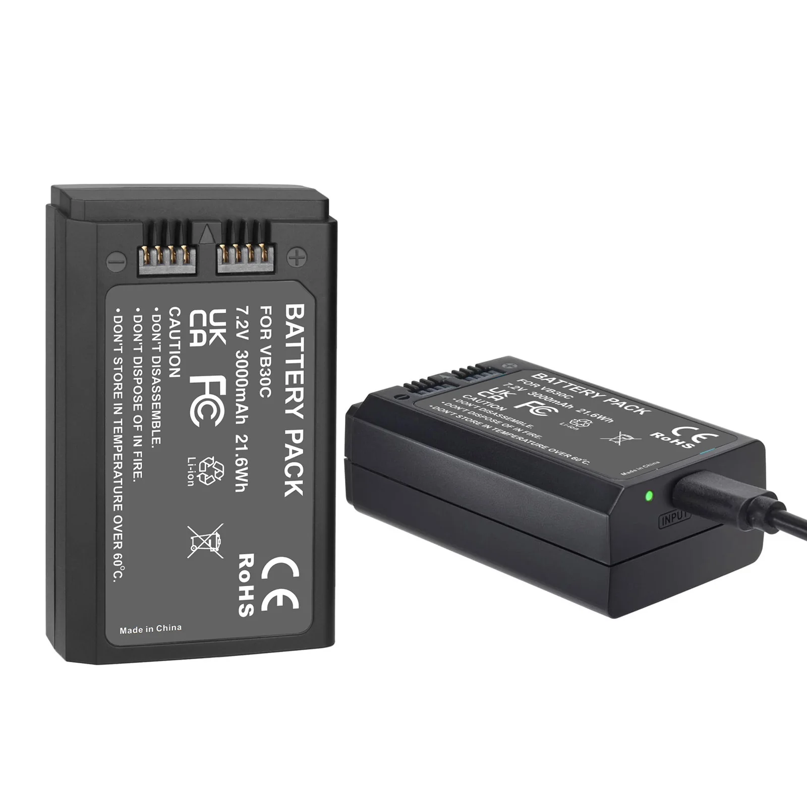 Batería de litio VB30 de repuesto de 3000mAh para batería GODOX V1 Pro serie Godox V1 PRO V1 Flash de cabeza redonda