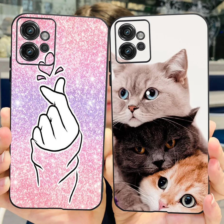 Funda de silicona suave para Motorola Moto G32, carcasa bonita de gato y mariposa para Motorola Moto G32 G 32 MotoG32, bolsas de 6,5 pulgadas - imagen 5