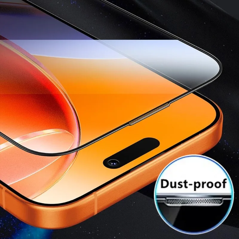 3 protectores de pantalla de alta claridad para iphone 17 16 15 14 13 12 11 Pro Max 16e Air 14 15 16 Plus con 2 uds película de lente de cámara - imagen 4