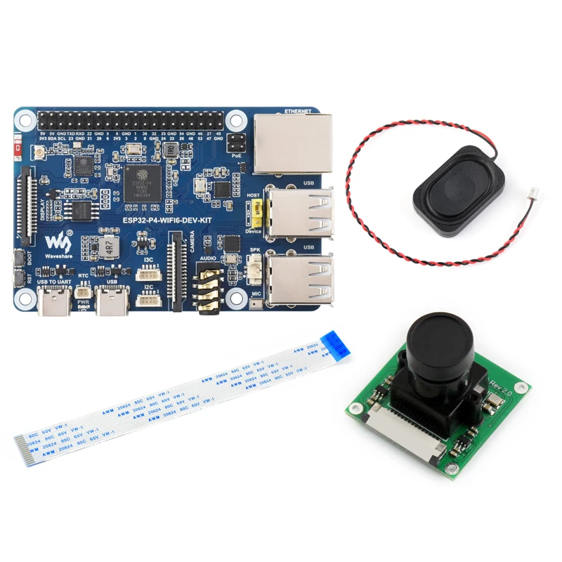 Placa de desarrollo Waveshare ESP32-P4-WIFI6-DEV-KIT ESP32-P4 ESP32-P4 de alto rendimiento/ESP32-C6 compatible con Wi-Fi 6/Bluetooth 5/BLE 5 - imagen 5