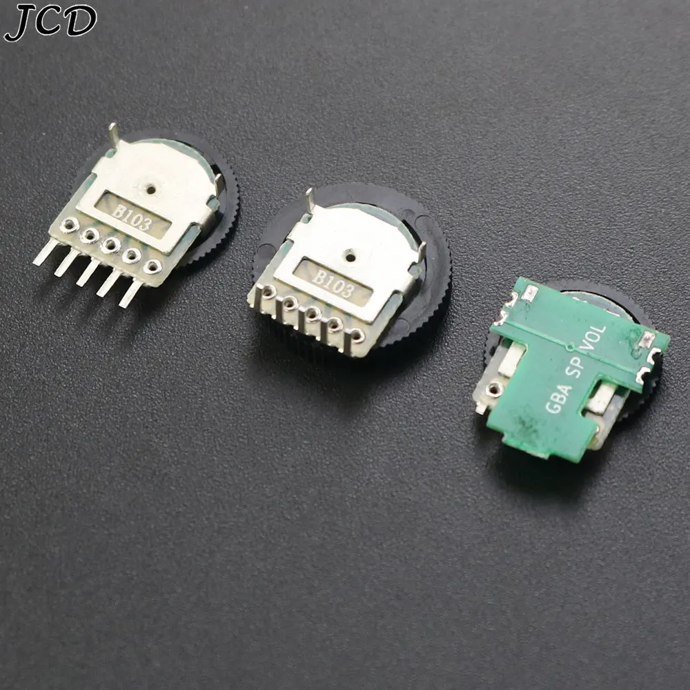 JCD 5 uds interruptor de volumen de repuesto para Game Boy GB GBA GBC GBA SP potenciómetro de placa base - imagen 4